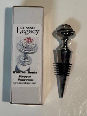 Incredible Swarovski Crystal Wine Stopper by Legacy